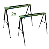 2x TRUTZHOLM Arbeitsbock Gerüstbock höhenverstellbar Teleskop Klappbock | 2er...