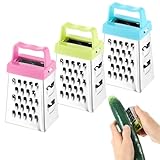 3 Pcs Mini Vierkantreibe,Reibe,Käsereibe,Reibe Edelstahl,Küchenreibe,Reibe...