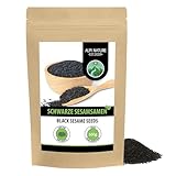 Sesam schwarz (500g), Schwarzer Sesam 100% natürlich, Schwarze Sesamsamen ohne...