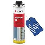 BADfabrik24 1K-Pistolenschaum PURLOGIC Top – Betongrau – PU-Montageschaum...