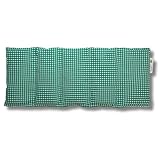 Franzis Nähstube I Dinkelkissen I 50x20cm I kariert grün I 100% Baumwolle I...