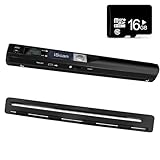 AOZBZ Portable Document Scanner Dokumentenscanner, 900DPI Mobile USB Handscanner...