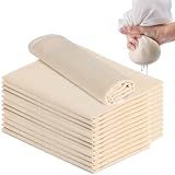 Passiertuch 10 Stück Käsetuch 50x50cm Mulltuch Waschbares Leinentuch...