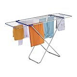 Relaxdays Wäscheständer ausziehbar, klappbar, Edelstahl, 13,6 m Trockenlänge,...