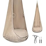 MAMOI® Samtkokon – Hängesessel für Innenräume mit weichem Kissen,...