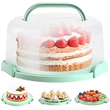 Ohuhu Kuchen Transportbox, Torten Transport Box mit Deckeln und Tragegriff,...