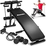 tectake® Bauchtrainer, multifunktionale Sit-Up Bank, Fitnessgeräte für...