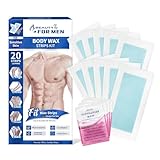 Beauty7 For Men Kaltwachsstreifen Männer Haarentfernung für den Körper Beine...