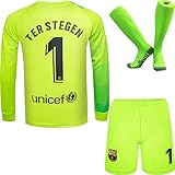 NIHMEX Barcelona TER Stegen Kinder Torwart Trikot Fußball #1, Neu Saison,...