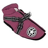 Hundejacke mit Geschirr für kleine Hunde, Outdoor-Hunde-Sportweste, warmer...