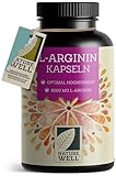 L-Arginin 360 Kapseln vegan - mit 6000 mg L-Arginin aus pflanzlicher...