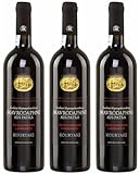 Kourtaki Mavrodaphne 3x 0,75l | Roter Dessertwein aus Patras | 15% Vol. | + 20ml...