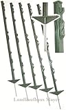 Landkaufhaus Mayer 20x Grüne Weidezaunpfähle 105cm (90cm über Boden) - Ideal...