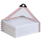 Abdeckplane Wasserdicht-mit ösen-Transparente Plane 1x1m,Durchsichtige Tarp...