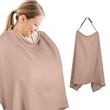 Cozary Stilltuch für Unterwegs, Stillschürze, 76 x 110 cm, Weicher und...