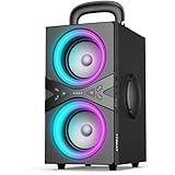 TPBEAT Bluetooth Lautsprecher, 80W Peak Bluetooth Box Groß, Bass Boost, with...