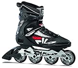 FILA SKATES 010619100 Legacy PRO 80 Inline Skate Herren Blck/SILV/RED Größe 45
