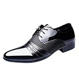 Battnot Business Schuhe Herren Leder Oxford Lackschuhe Businessschuh Party...