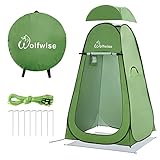 WolfWise Pop-Up Duschzelt UV-Schutz, Toilettenzelt, Umkleidezelt, Tragbar...