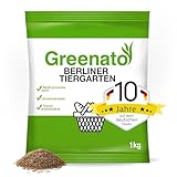 Rasen Nachsaat 1kg Greenato Berliner Tiergarten - schnellkeimend Frühjahr und...