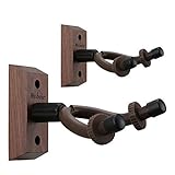 Neboic Gitarrenhalter für Die Wand 2 Stück, Gitarren Wandhalterung Holz,...