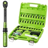 ETOOLAB 1/4' Drehmomentschlüssel Set-37tlg, ±3% Fehlergenauigkeit, 1-26...