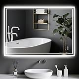 Ambienden LED Badspiegel Mit Beleuchtung 40 X 60 cm – Antifog,...