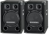 Paar McGreyDJ-1022 DJ PA Lautsprecher Box 25cm (10“) Subwoofer 800W (Passiv,...