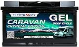 GEL Batterie 12v 100Ah Electronicx Caravan Extreme Edition Solarbatterie 12v...