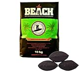 BlackSellig Beach Premium Kokos Grillbriketts – Cocos Holzkohle für Dutch...