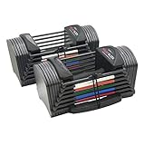 POWERBLOCK Unisex-Erwachsene Sport 24 Verstellbare Hantel, grau, 24 lbs per Hand