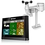 Bresser Wetterstation Funk mit Außensensor Wetter Center mit 5-in-1...