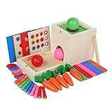 YIZITU Pädagogische Puzzle Box Holzspielzeug Für Vorschule Sensorische...