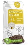 Bio Zitruserde 5 L mit Dünger - Mediterrane Pflanzenerde - 100% natürliche...