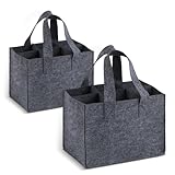 RUGLAMZHIP 2 STK Flaschenträger 6 Flaschen, Wiederverwendbare Männerhandtasche...