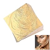 YUGUOLAN 100 Blatt Blattgold Acrylmalerei, Blattgold Zum Basteln, Goldfolie,...