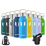 Super Sparrow Trinkflasche Edelstahl - 500ml - Auslaufsicher Thermoskanne,...