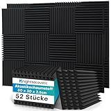 Knightsacoustic 52 stück Akustikschaumstoff Akustikschaumplatten, 2.5 x 30 x 30...