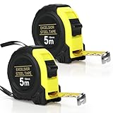 Farerkass 2 Pcs Professional 5m Maßband, Imperiale und Metrische Messung, mit...