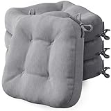 Codi Sitzkissen 40x40×8 cm, 4er Set Dicke, Bequeme Stuhlkissen mit...