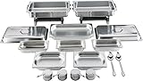 Batania 2 Chafing Dishes/Speisewärmer, 14-teilig, Gastronomiequalität,...