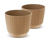 Tymar Blumentopf,Übertopf, 2er-Pack, Blumenübertopf aus Kunststoff, Matte,...