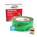 Alfa 1x Flexibles Hochleistungsklebeband 100 mm x 25 m Profi-Qualität...