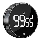 BlueSnail Küche Timer mit LED Digital Display Smart Efficana für Home Classroom Gym Büro, Lautstärke und Helligkeit einstellbare Produktivität Timer