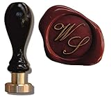 UDIG Siegelstempel personalisiert mit 2 Initialen, Schriftart Italic, Stempel...