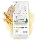 Bio Roggenvollkornmehl [5kg] - Vollkornmehl aus Bayern für rustikale...