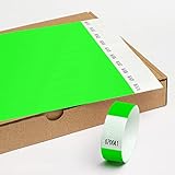 Einlassbänder aus Tyvek ohne Aufdruck 19 x 255 mm - 1000 Stück Party...