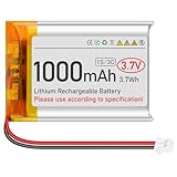3,7V Lipo Akku 1000mAh 803040 Wiederaufladbarer Akku Lithium Polymer Akku mit...