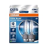 OSRAM XENARC® COOL BLUE® INTENSE D2S, +150% mehr Helligkeit, bis zu 6.200K,...