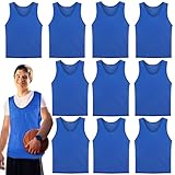 10er Set Fußball Leibchen für Erwachsene,Trainingsleibchen,70*62 cm,ohne...